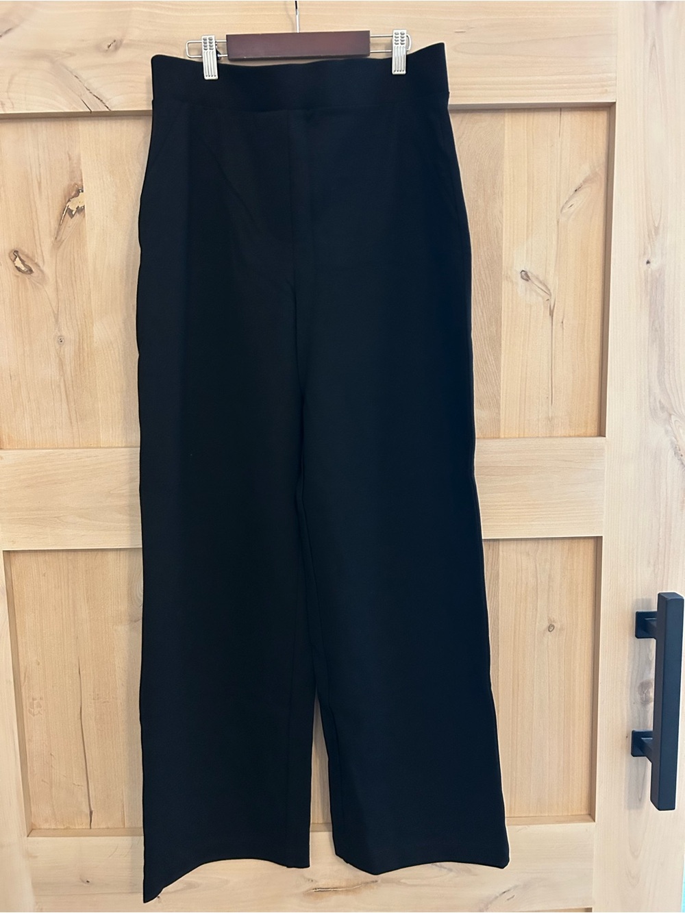 Quince Black Wide-Leg Pants